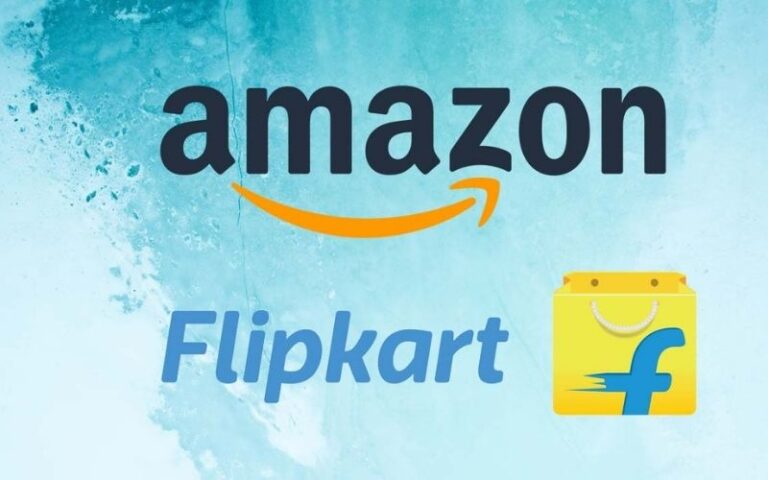 Logos Amazon and flipkart